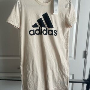 Adidas Cream T-Shirt Dress